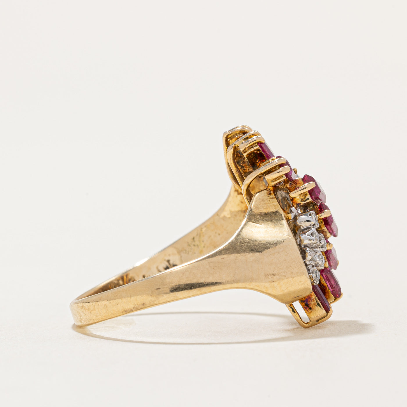 Ruby & Diamond Waterfall Ring | 1.20ctw, 0.06ctw | SZ 7.25 |