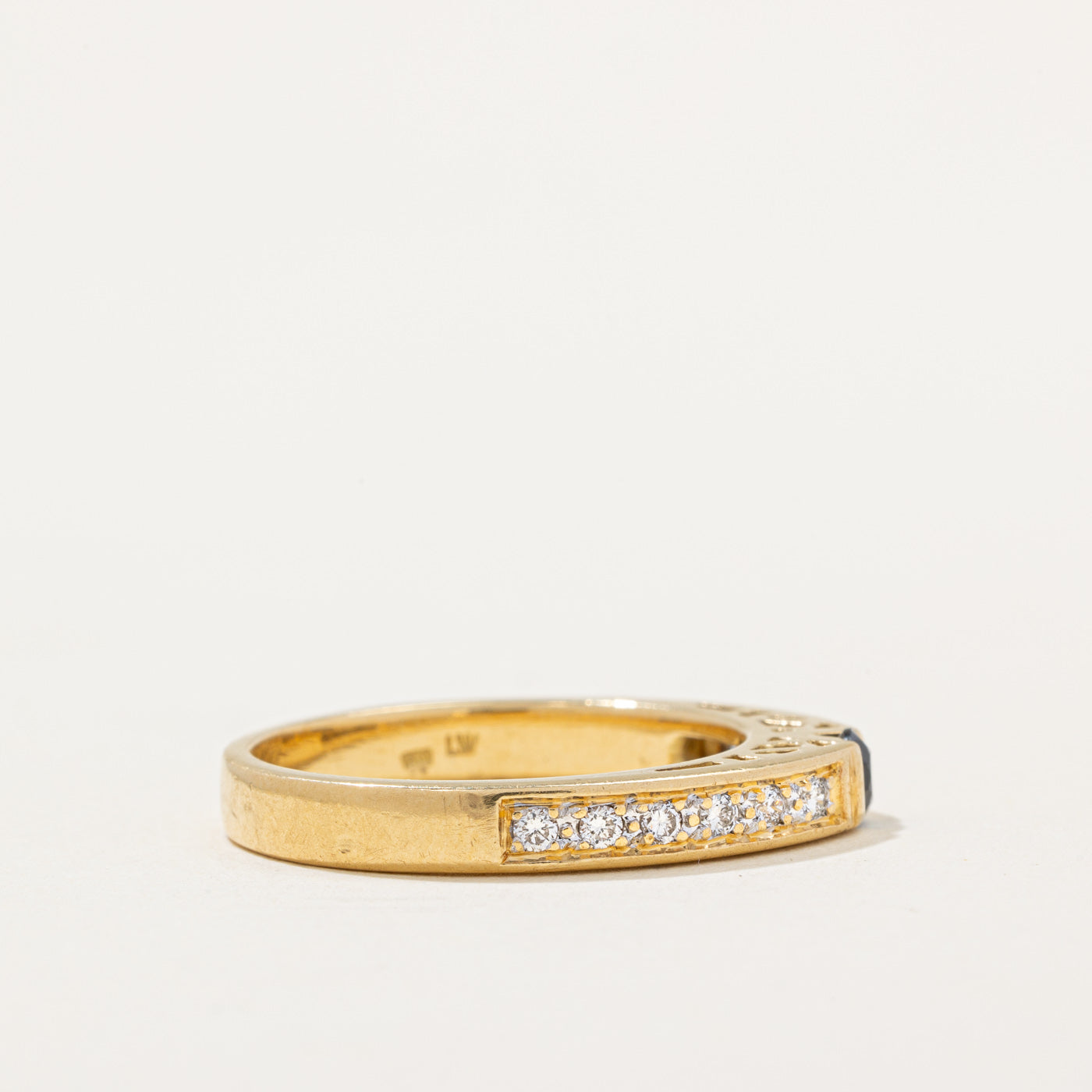 Diamond & Sapphire Ring | 0.22ctw, 0.18ct | SZ 7.75 |