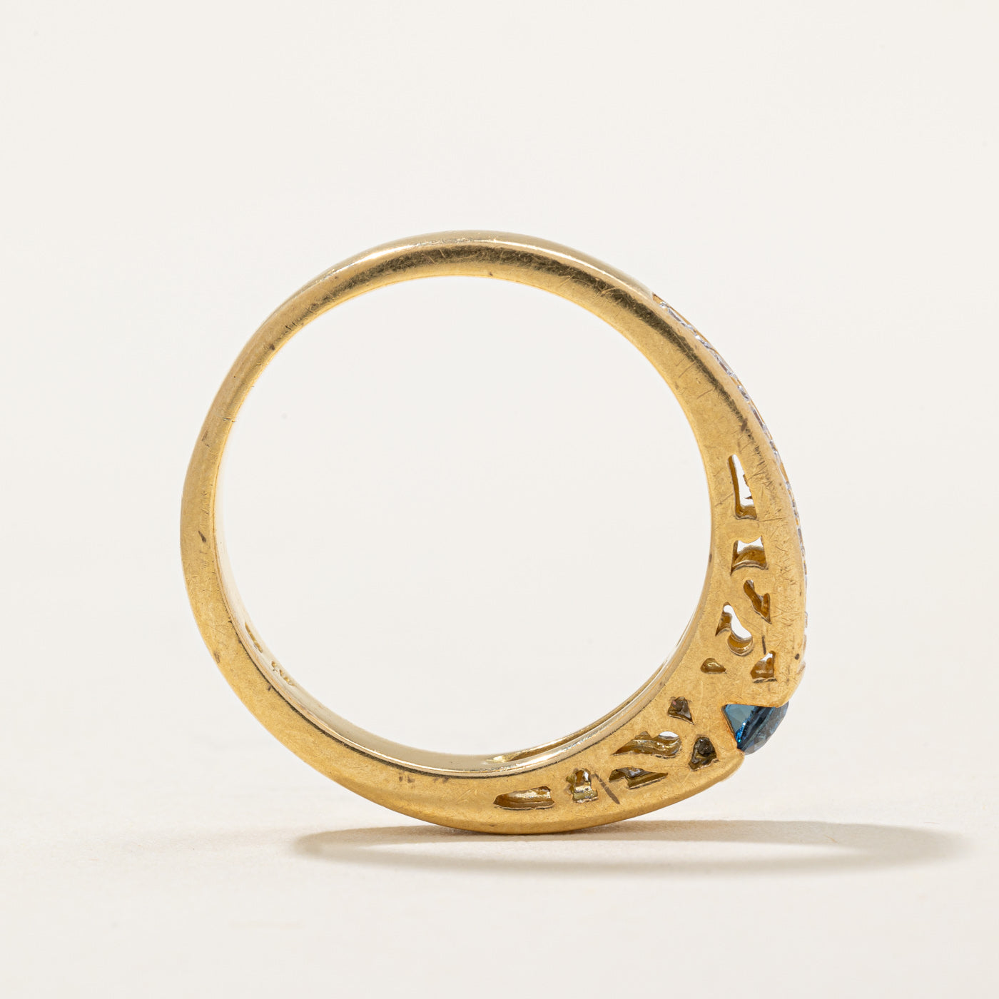 Diamond & Sapphire Ring | 0.22ctw, 0.18ct | SZ 7.75 |