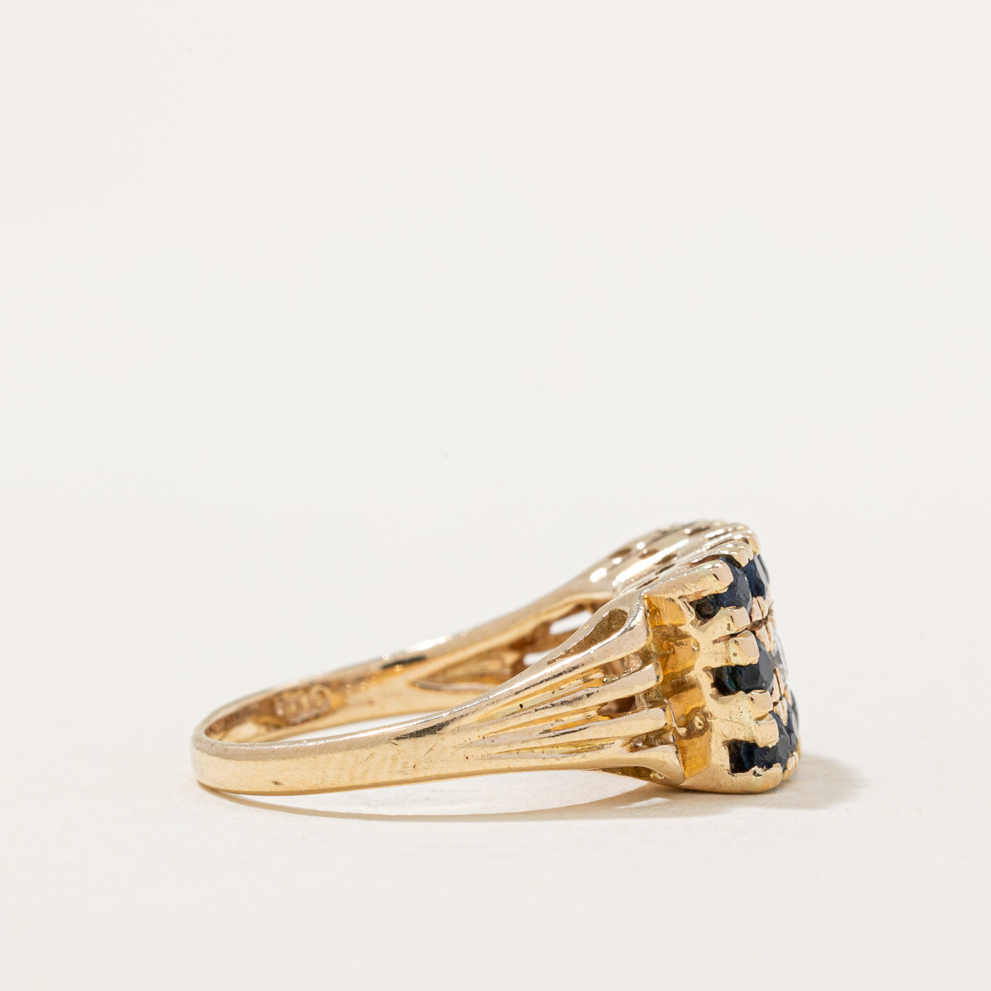 Sapphire & Diamond Cocktail Ring | 0.96ctw, 0.24ctw | SZ 6.5 |
