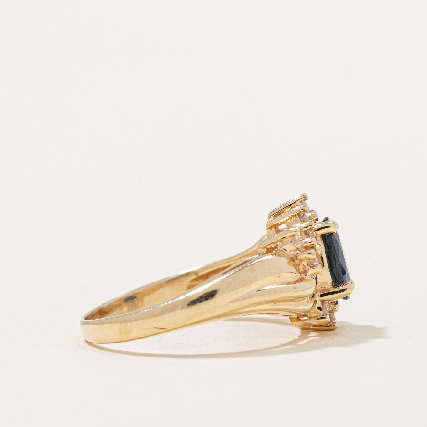 Sapphire & Diamond Ring | 0.75ct, 0.18ctw | SZ 5.75 |