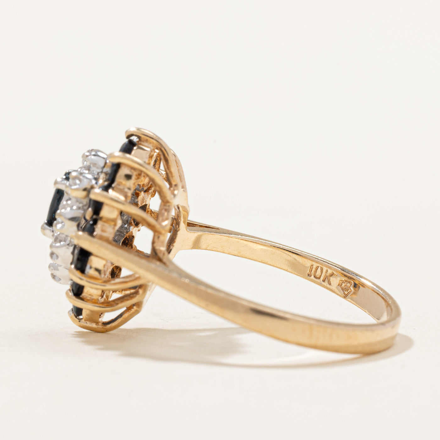 Sapphire & Diamond Pear Shaped Ring | 0.75ctw, 0.04ctw | SZ 6.25 |