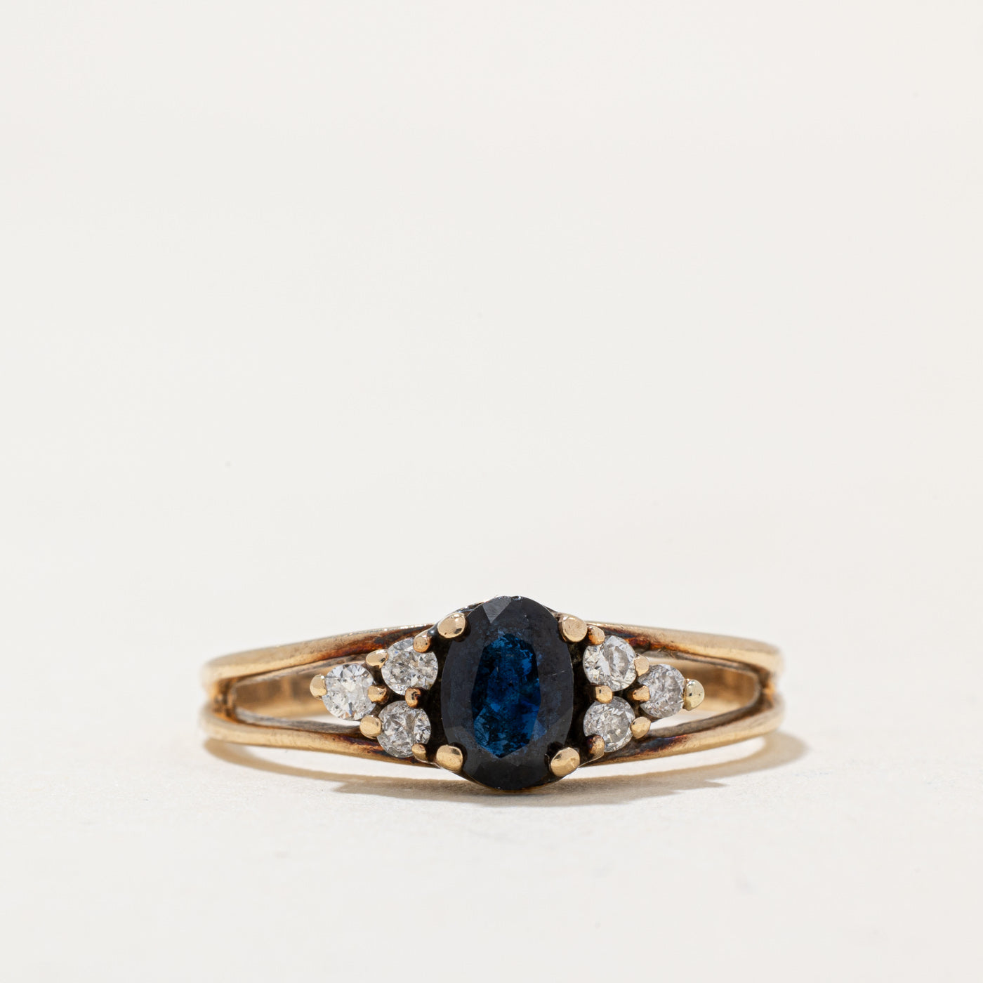 Sapphire & Diamond Cocktail Ring | 0.50ct, 0.10ctw | SZ 6.25 |
