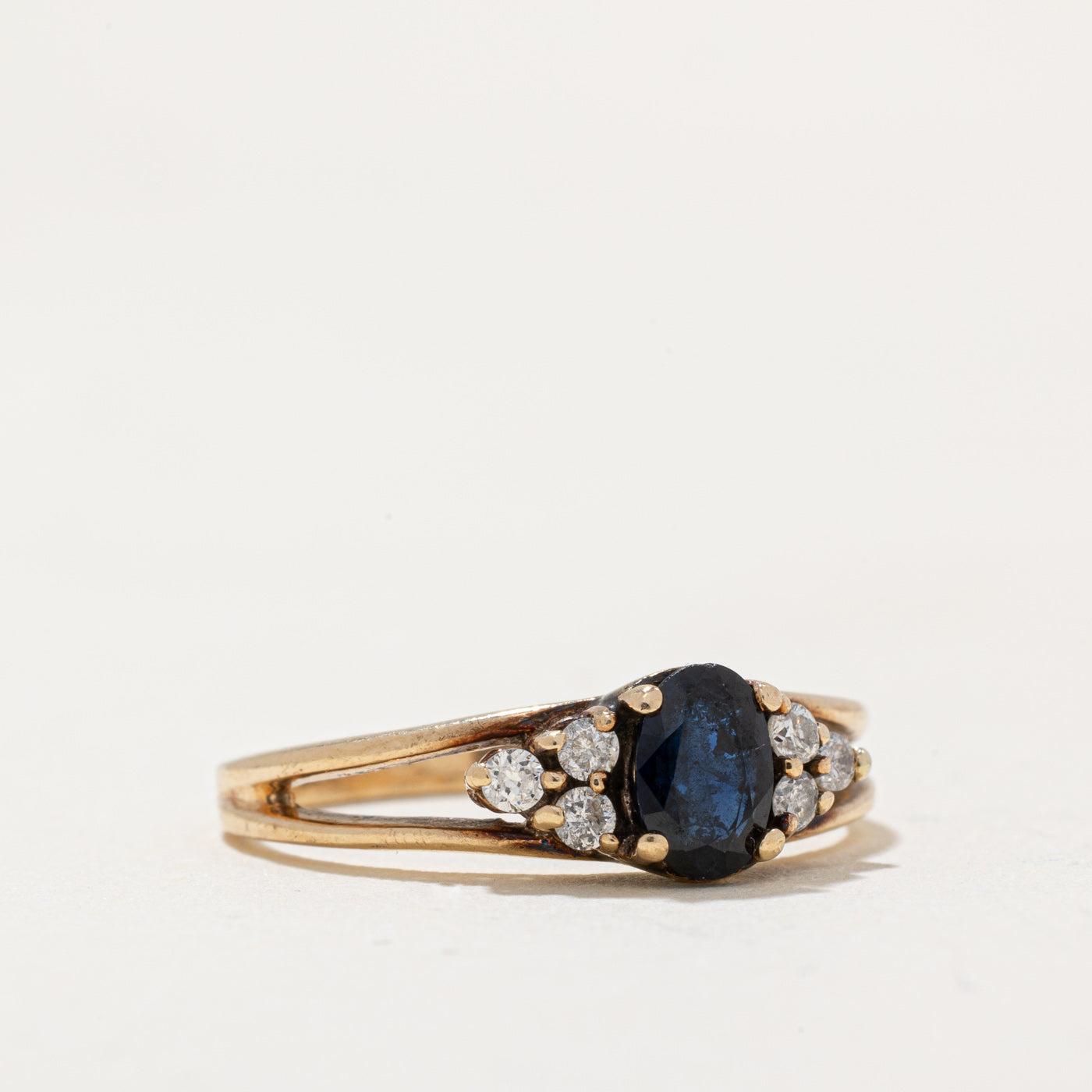 Sapphire & Diamond Cocktail Ring | 0.50ct, 0.10ctw | SZ 6.25 |