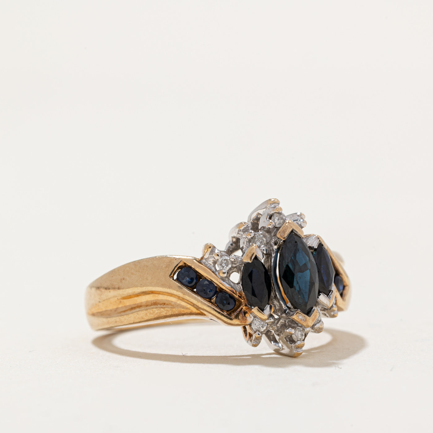 Sapphire & Diamond Ring | 0.37ctw, 0.03ctw | SZ 5.5 |