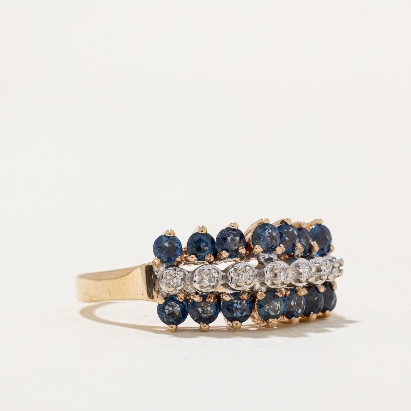Sapphire & Diamond Cocktail Ring | 1.00ctw, 0.02ctw | SZ 8 |