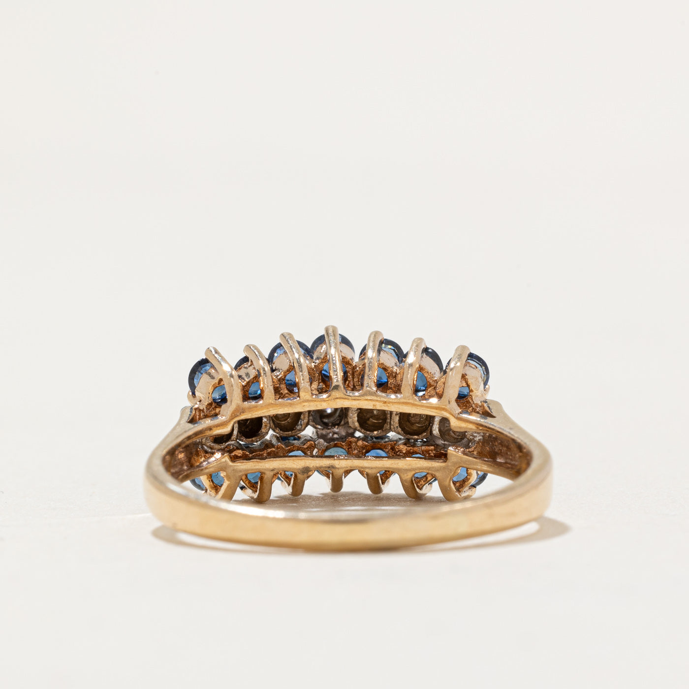 Sapphire & Diamond Cocktail Ring | 1.00ctw, 0.02ctw | SZ 8 |