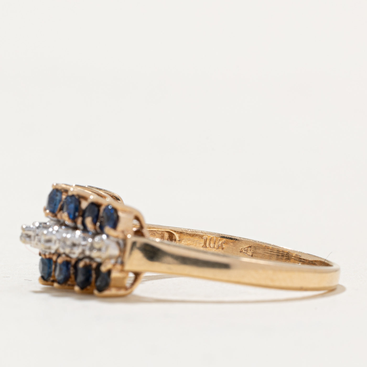 Sapphire & Diamond Cocktail Ring | 1.00ctw, 0.02ctw | SZ 8 |