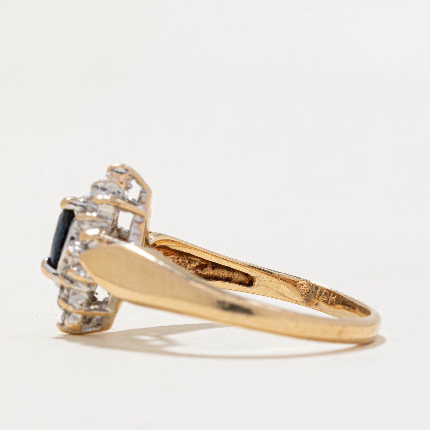 Sapphire & Diamond Cocktail Ring | 0.10ct, 0.03ctw | SZ 6.75 |