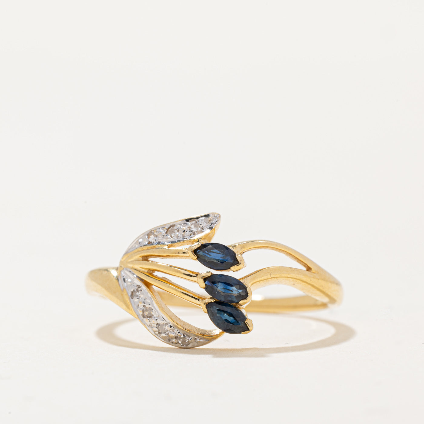 Sapphire & Diamond Cocktail Ring | 0.12ctw, 0.03ctw | SZ 6.75 |