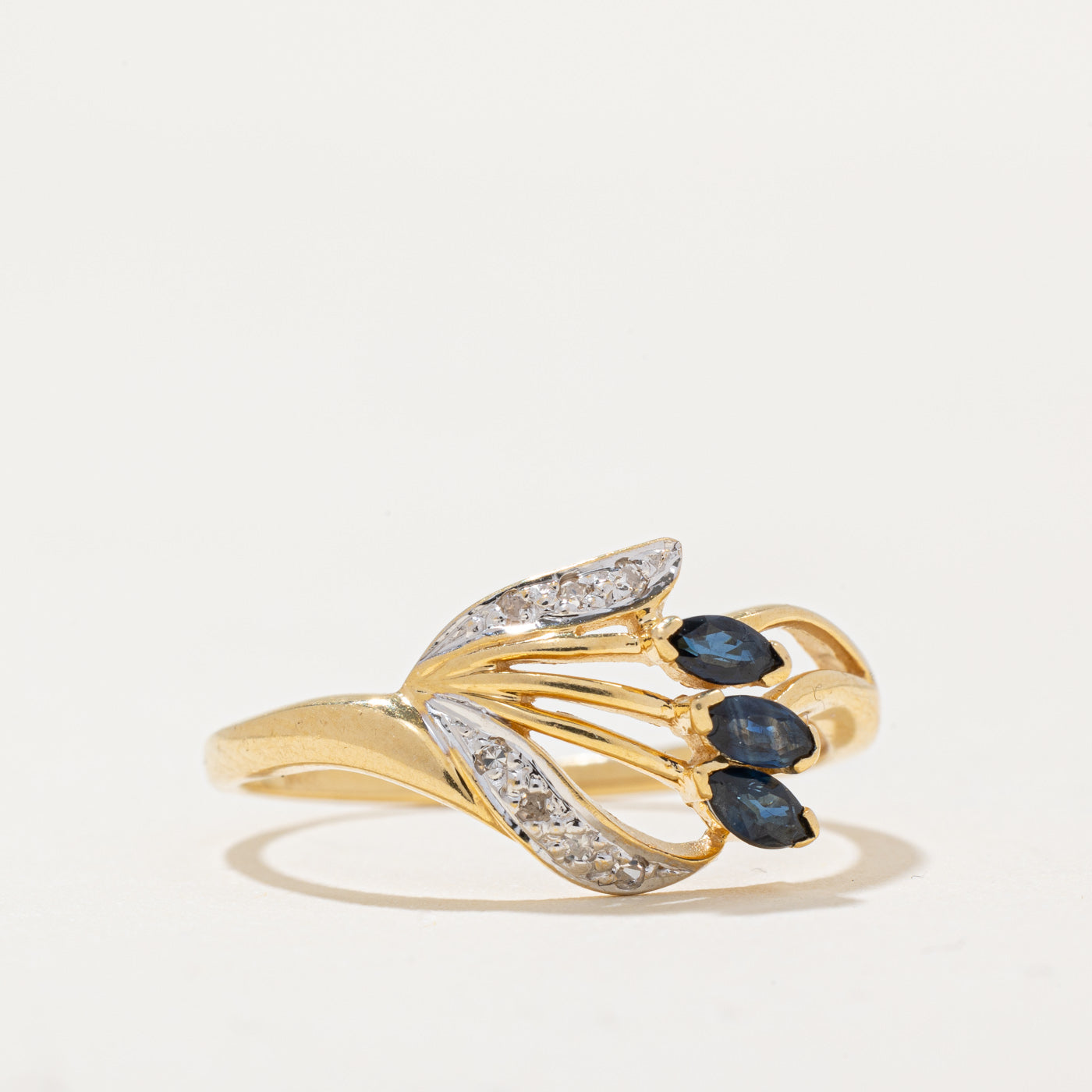 Sapphire & Diamond Cocktail Ring | 0.12ctw, 0.03ctw | SZ 6.75 |