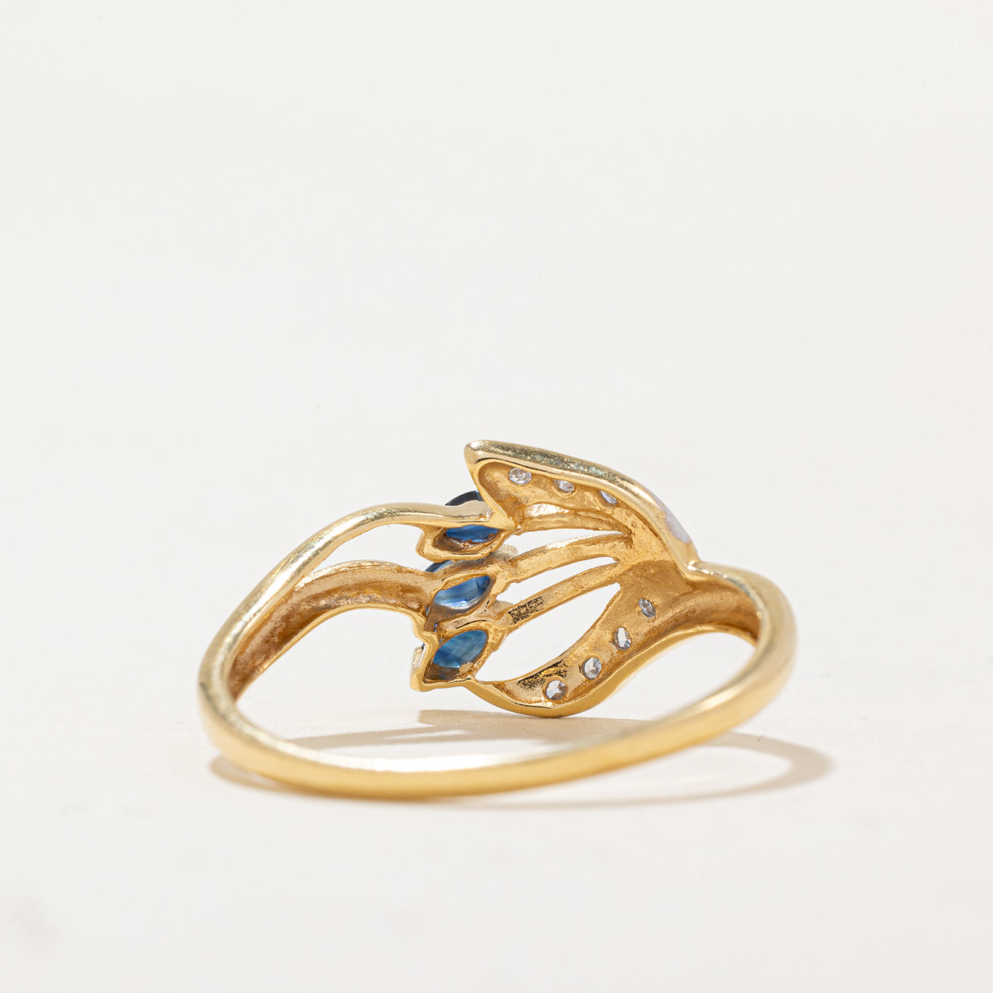 Sapphire & Diamond Cocktail Ring | 0.12ctw, 0.03ctw | SZ 6.75 |
