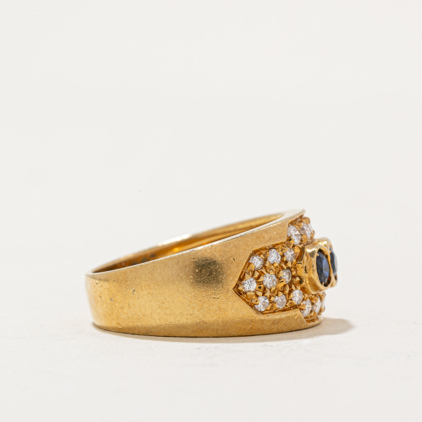 Sapphire & Diamond Cocktail Ring | 0.60ctw, 0.24ctw | SZ 6.5 |