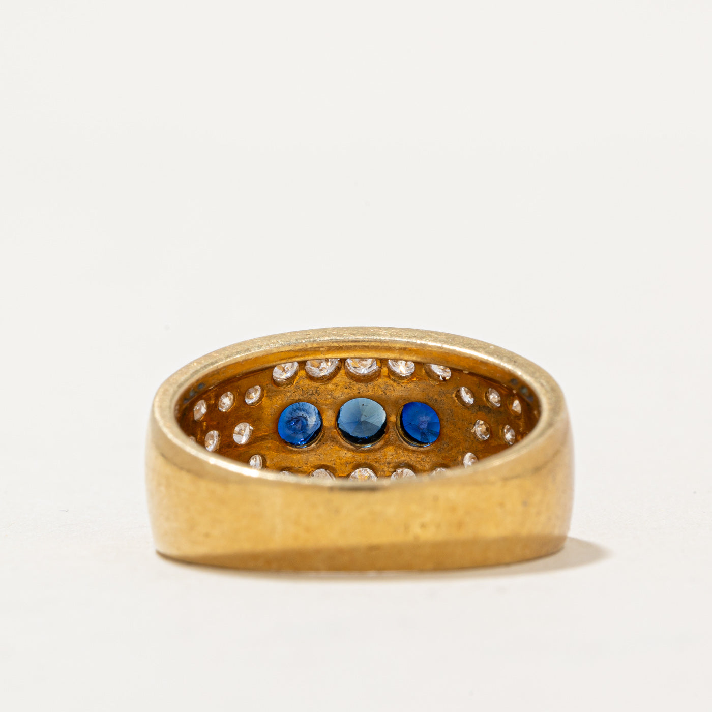 Sapphire & Diamond Cocktail Ring | 0.60ctw, 0.24ctw | SZ 6.5 |