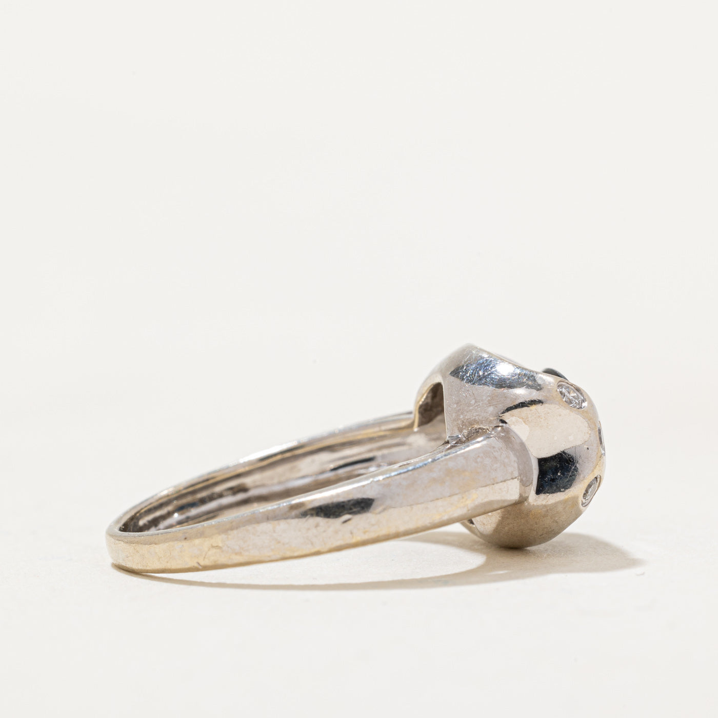 Tension Set Sapphire & Diamond Ring | 1.00ct, 0.05ctw | SZ 5 |