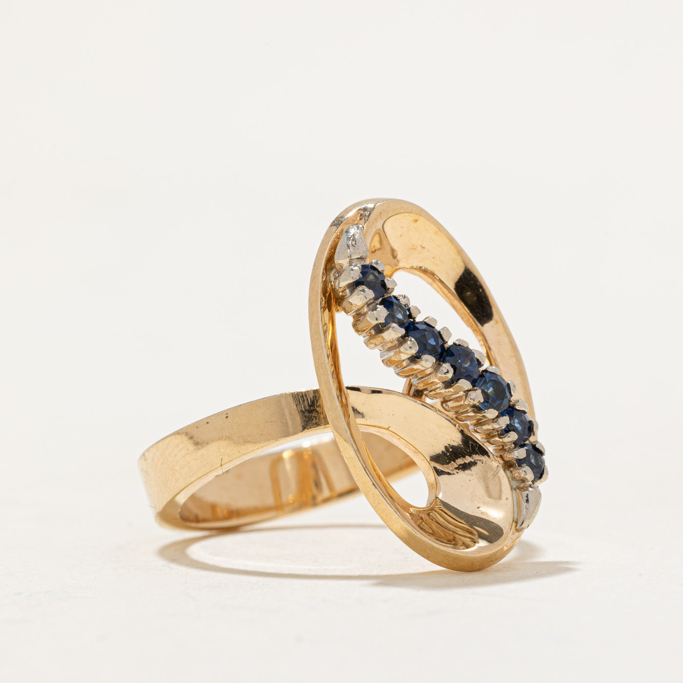 Sapphire Cocktail Ring | 0.18ctw | SZ 6.25 |