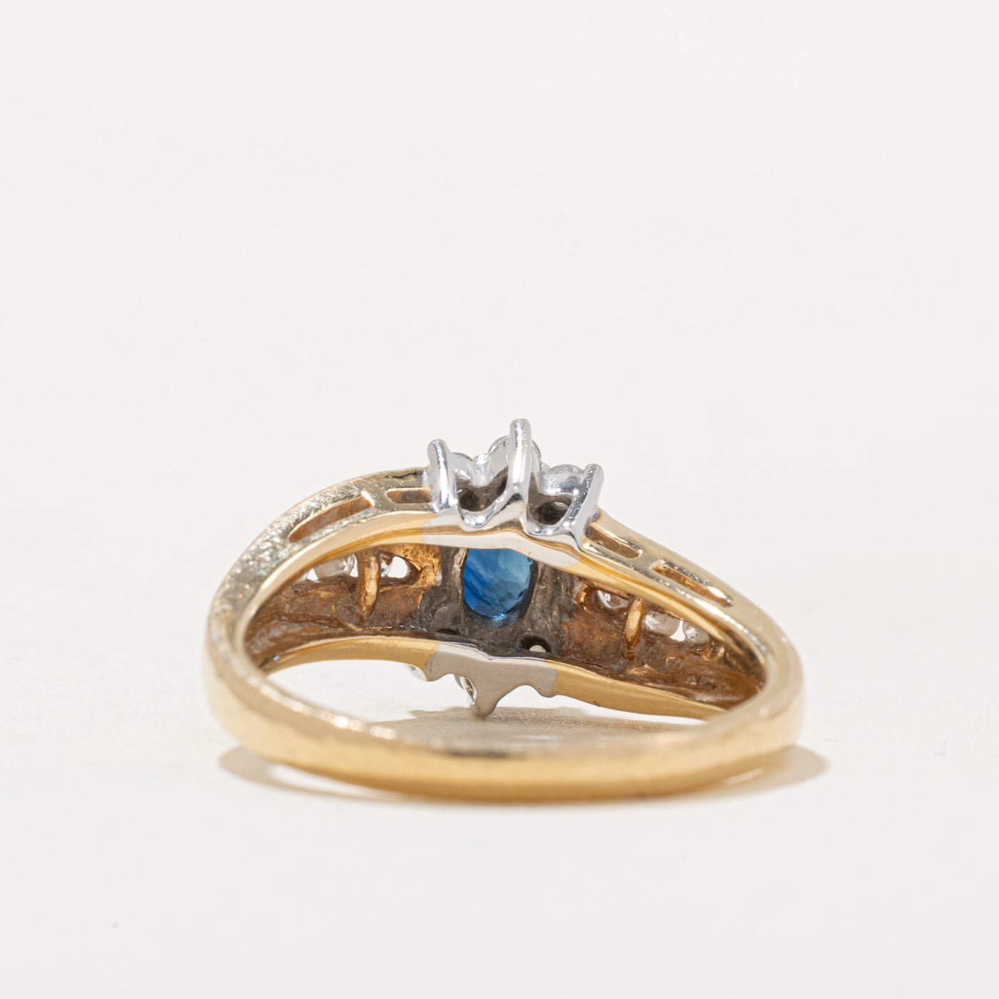 Sapphire & Diamond Cocktail Ring | 0.35ct, 0.15ctw | SZ 6 |