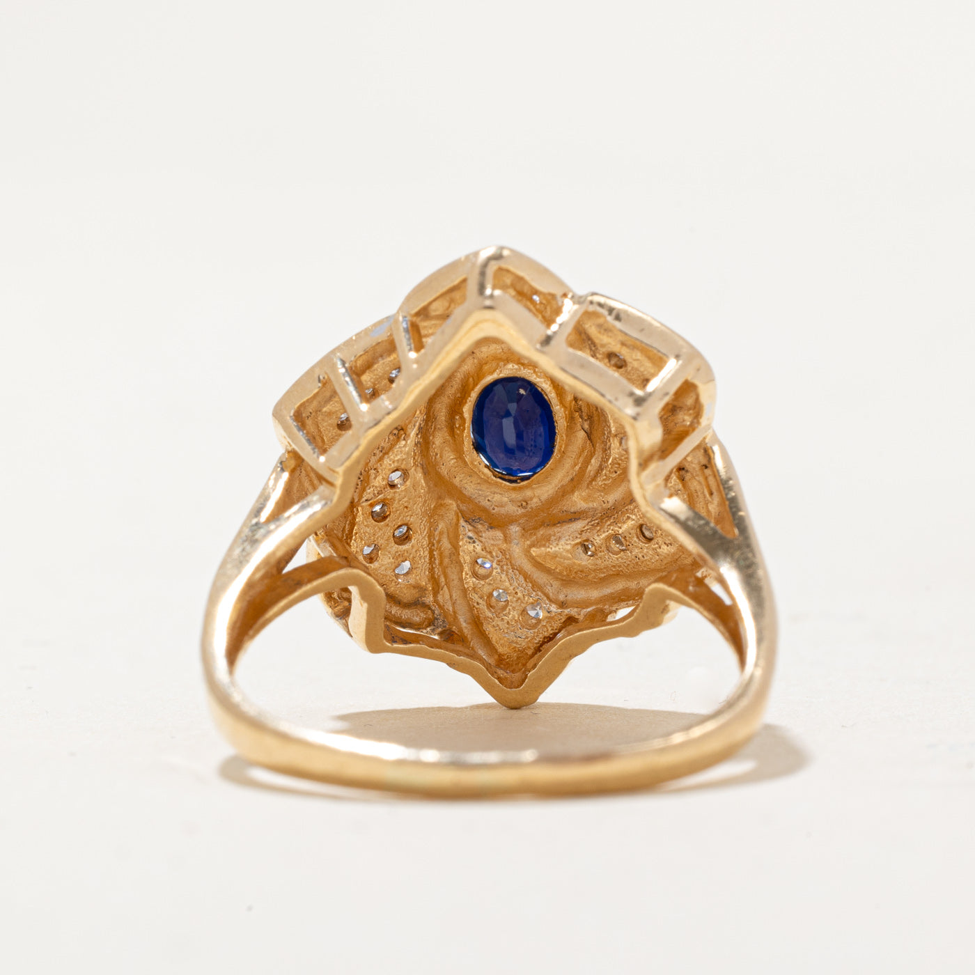 Sapphire & Diamond Cocktail Ring | 0.38ct, 0.12ctw | SZ 7.25 |