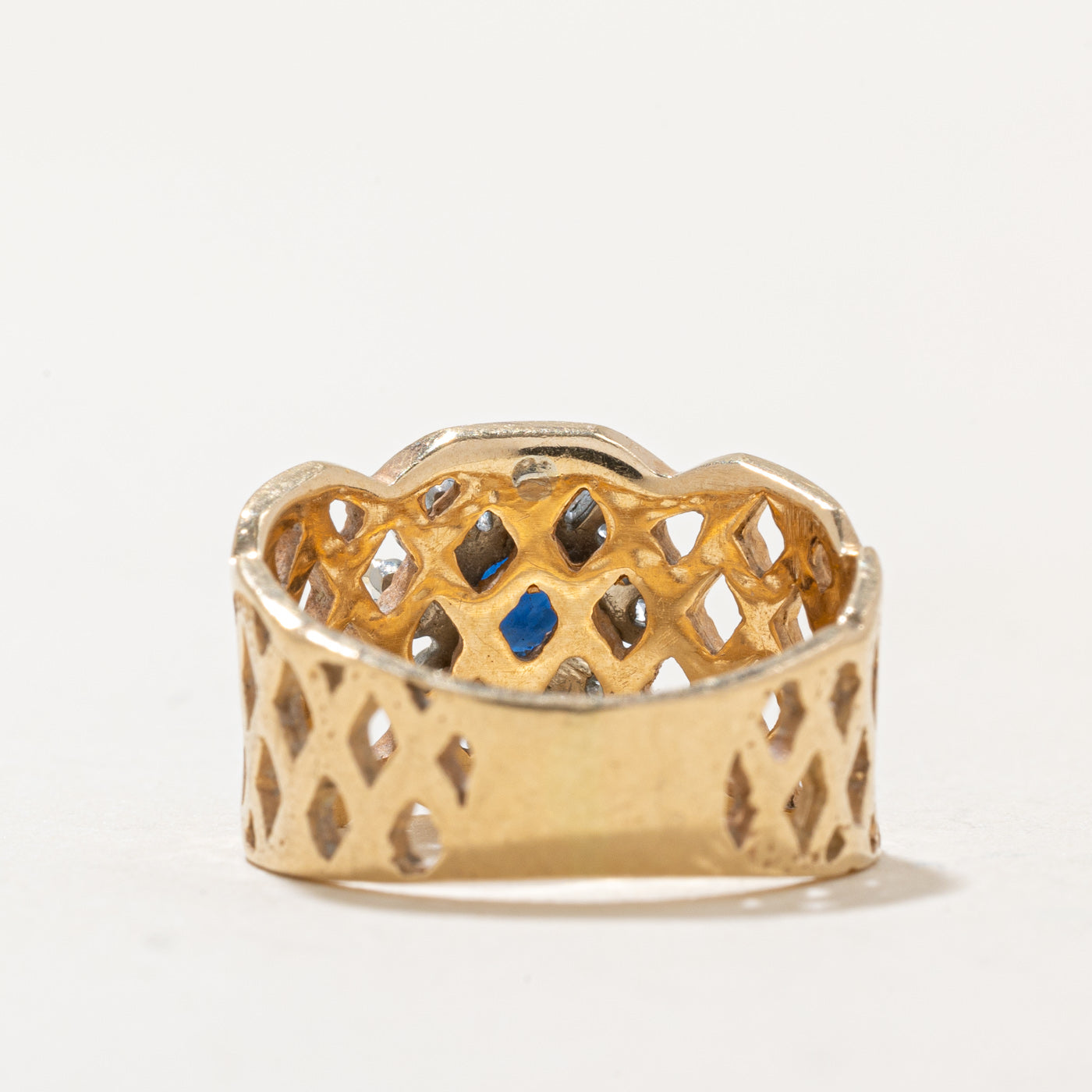 Sapphire & Diamond Halo Ring | 0.25ct, 0.20ctw | SZ 3.75 |