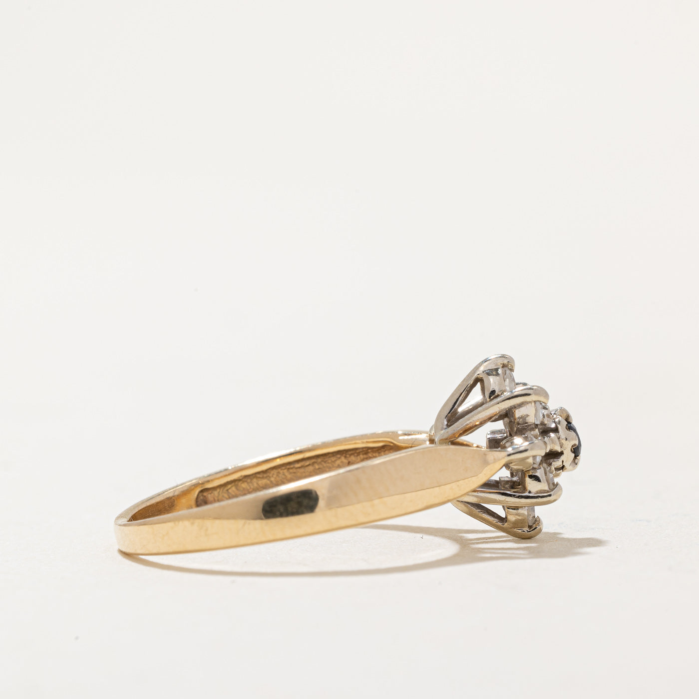 Diamond & Sapphire Cocktail Ring | 0.14ctw, 0.02ct | SZ 5.25 |