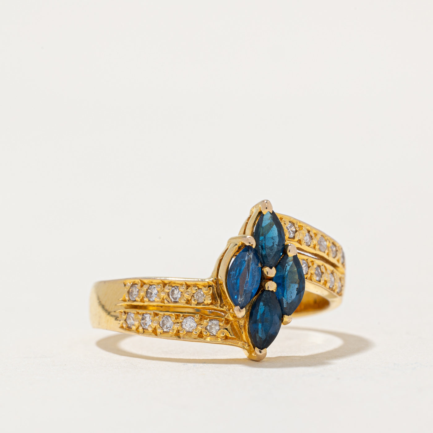 Synthetic Spinel & Natural Diamond Ring | 0.50ctw, 0.10ctw | SZ 7.75 |