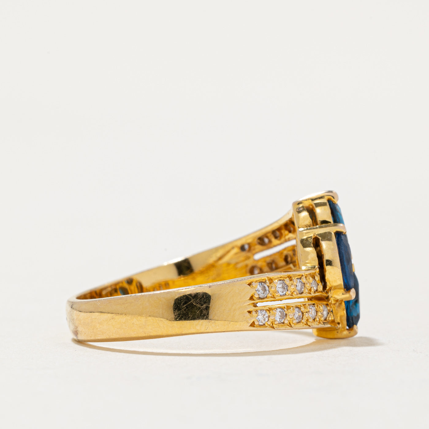 Synthetic Spinel & Natural Diamond Ring | 0.50ctw, 0.10ctw | SZ 7.75 |