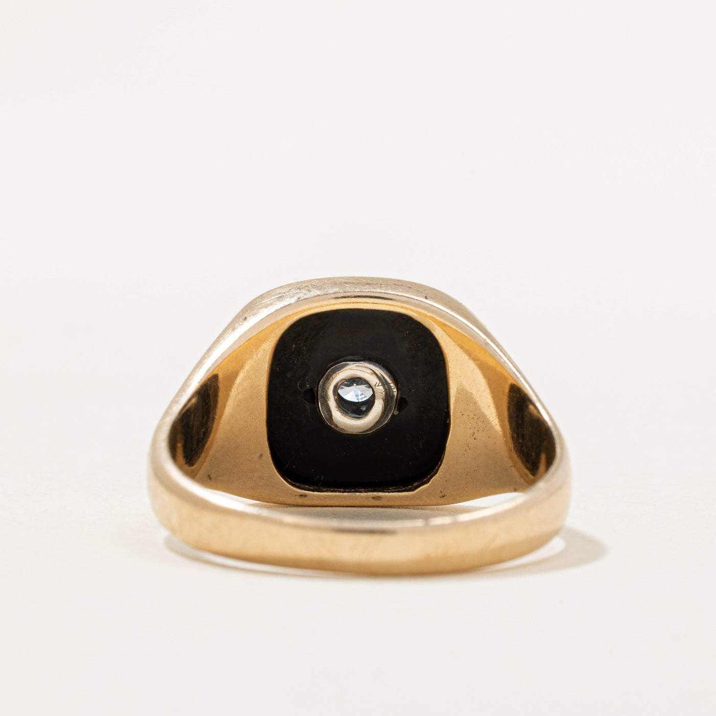 Onyx & Diamond Cocktail Ring | 2.00ct, 0.20ct | SZ 10.5 |