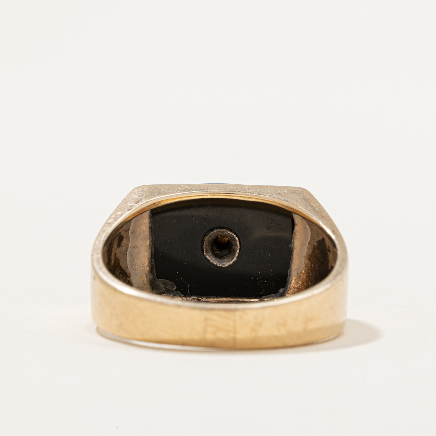 Onyx & Diamond Cocktail Ring | 3.65ct, 0.07ct | SZ 10.25 |