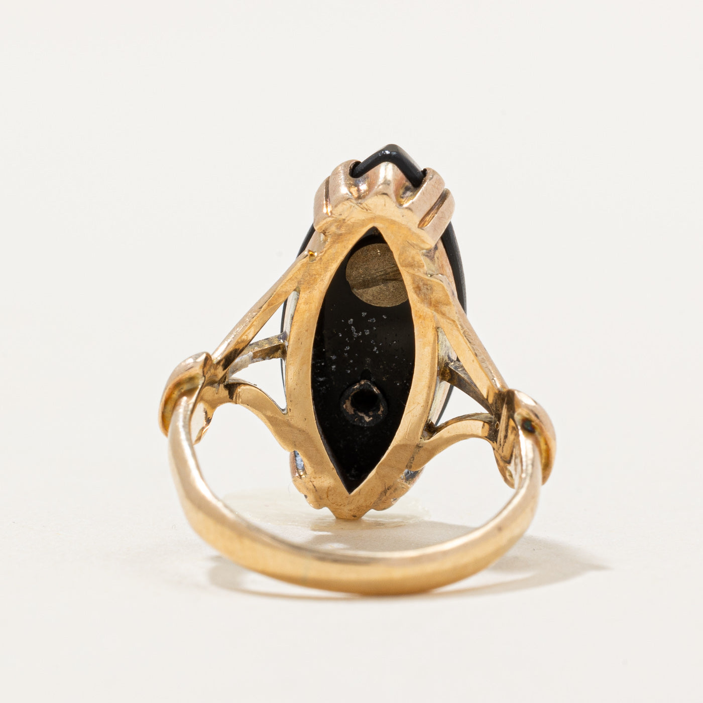 Onyx & Diamond Free Masons Ring | 3.00ct, 0.015ct | SZ 3 |