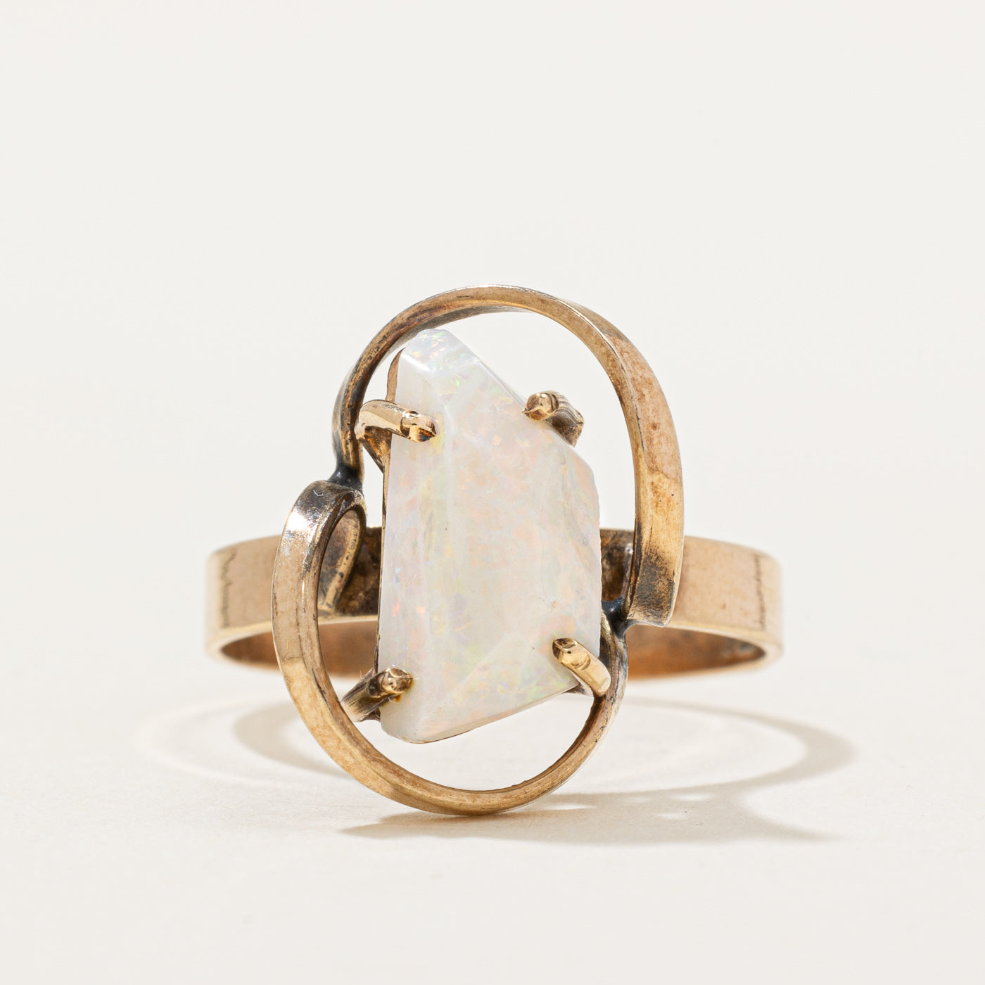 Opal Trapezoid Ring | 1.20ct | SZ 7 |