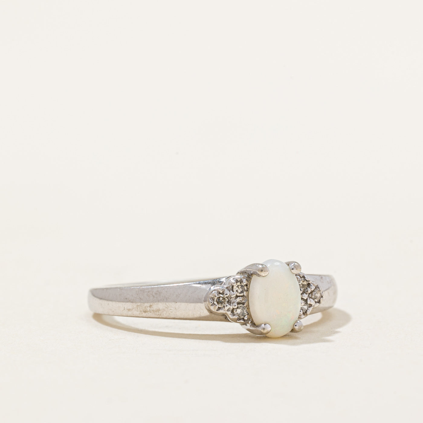 Opal & Diamond Ring | 0.25ct, 0.03ctw | SZ 6.5 |