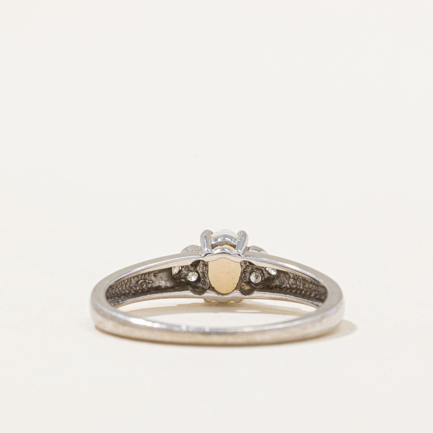 Opal & Diamond Ring | 0.25ct, 0.03ctw | SZ 6.5 |