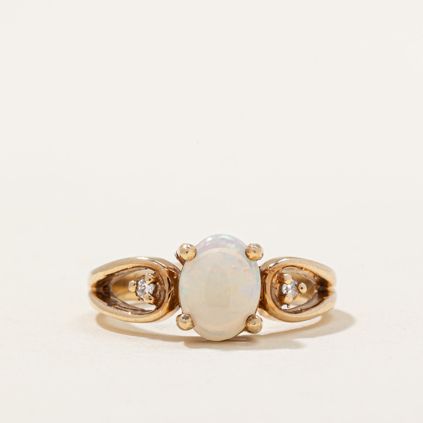Opal & Diamond Ring | 0.60ct, 0.10ctw | SZ 4.75 |