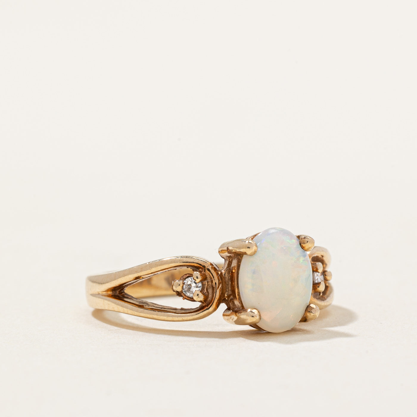 Opal & Diamond Ring | 0.60ct, 0.10ctw | SZ 4.75 |