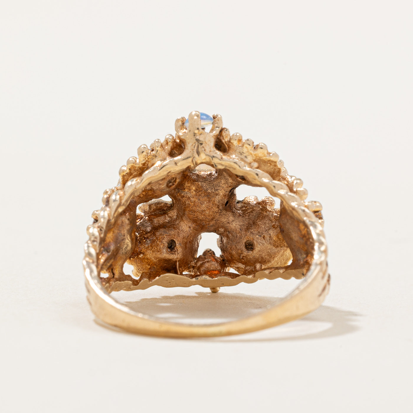Opal & Diamond Cocktail Ring | 0.40ctw, 0.03ctw | SZ 6 |