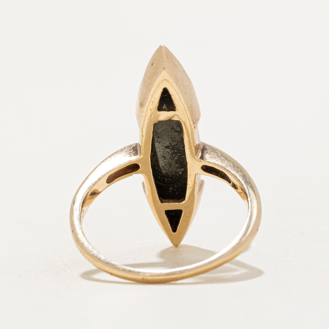 Hematite Navette Ring | 4.00ct | SZ 8 |