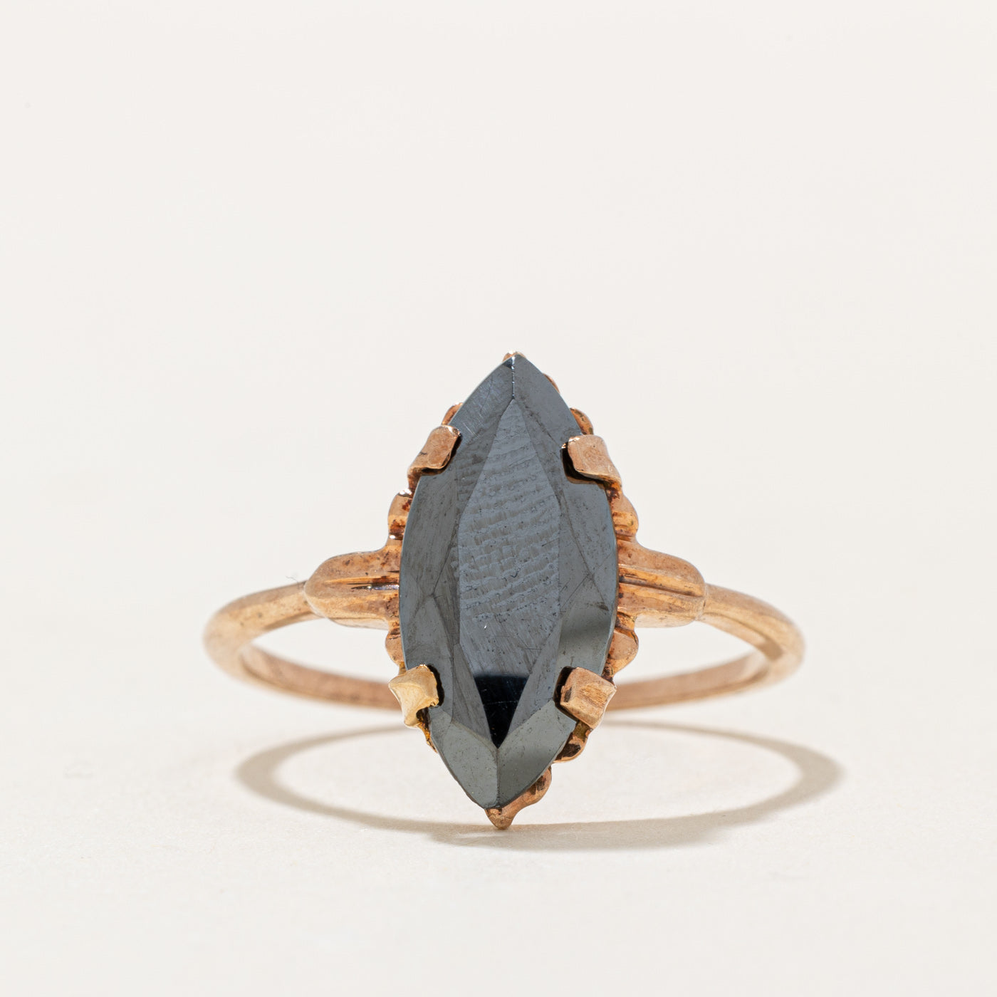 Hematite Marquise Ring | 2.00ct | SZ 7.75 |