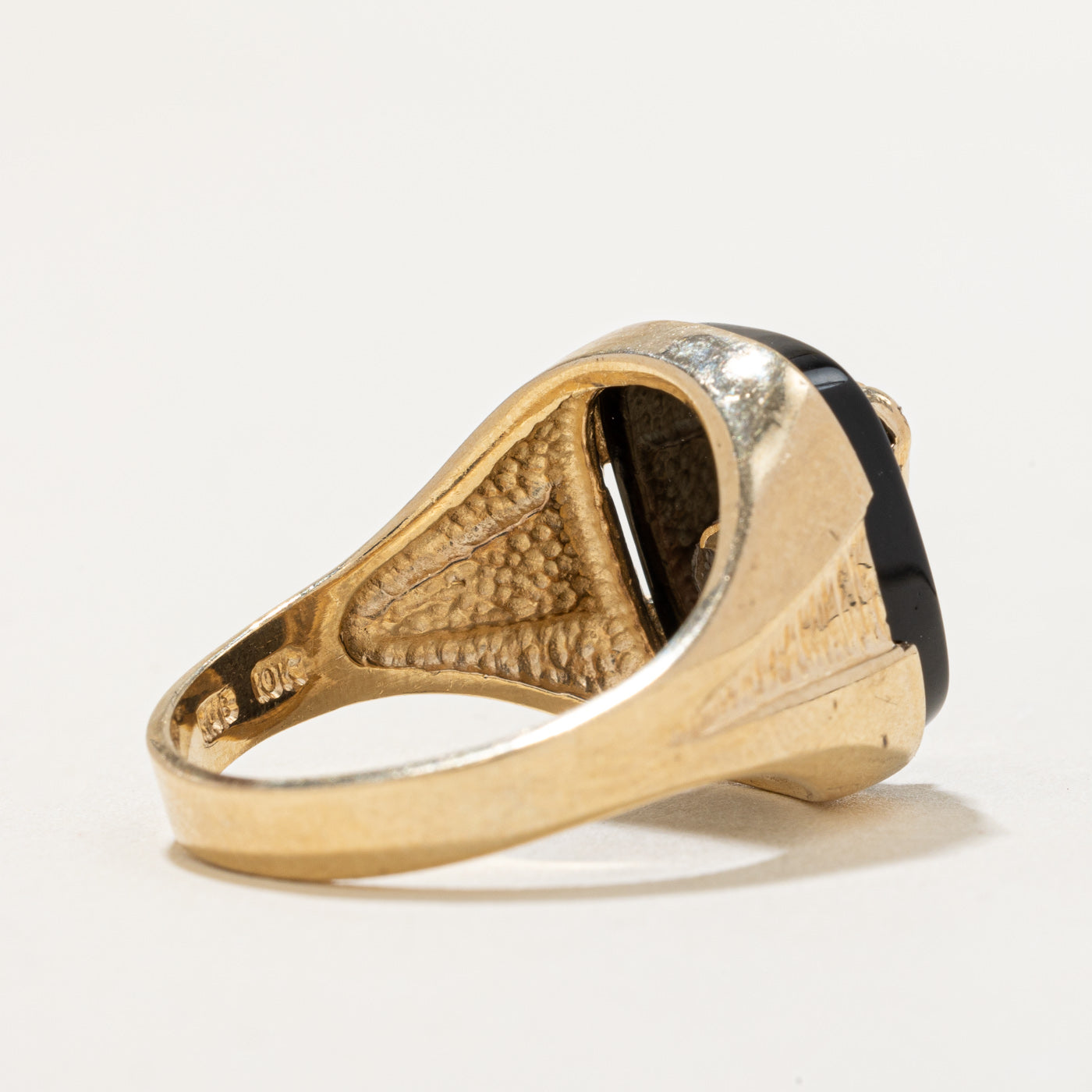 Onyx Horse Portrait Ring | 5.00ct | SZ 10.5 |