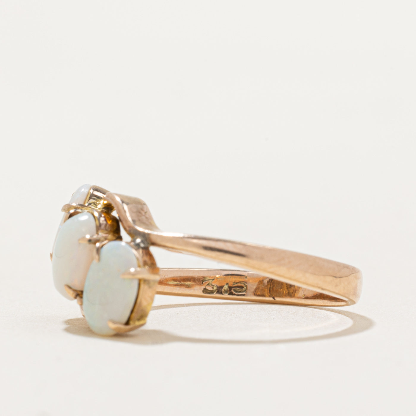 Diagonal Three Stone Opal Ring | 1.00ctw | SZ 6.75 |
