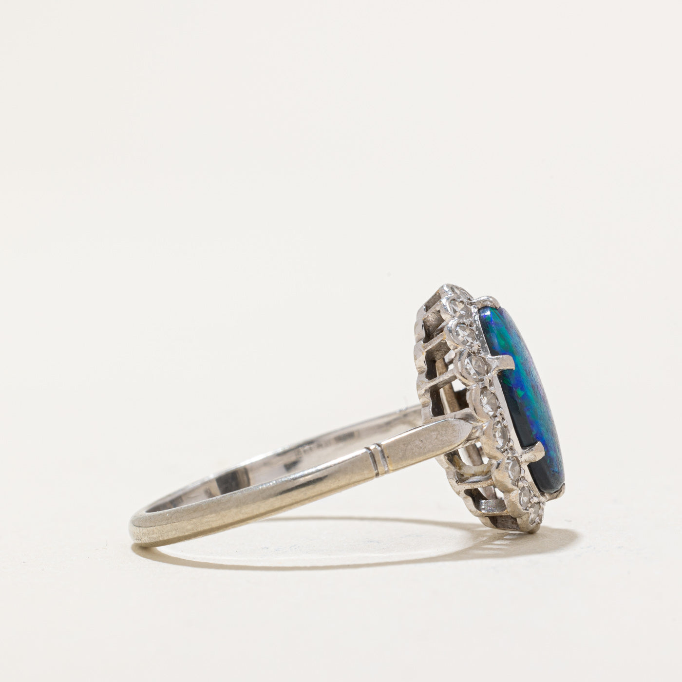 Opal & Diamond Ring | 1.30ct. 0.16ctw | SZ 6.5 |