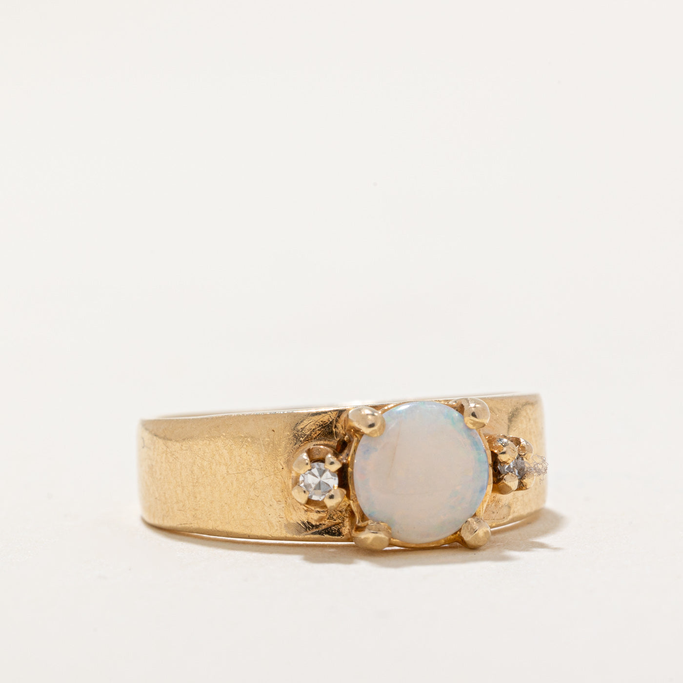 Opal & Diamond Ring | 0.30ct, 0.02ctw | SZ 4.75 |