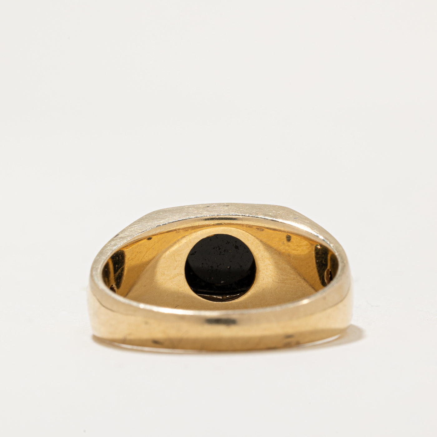 Onyx & Diamond Ring | 1.60ct, 0.02ctw | SZ 10.5 |