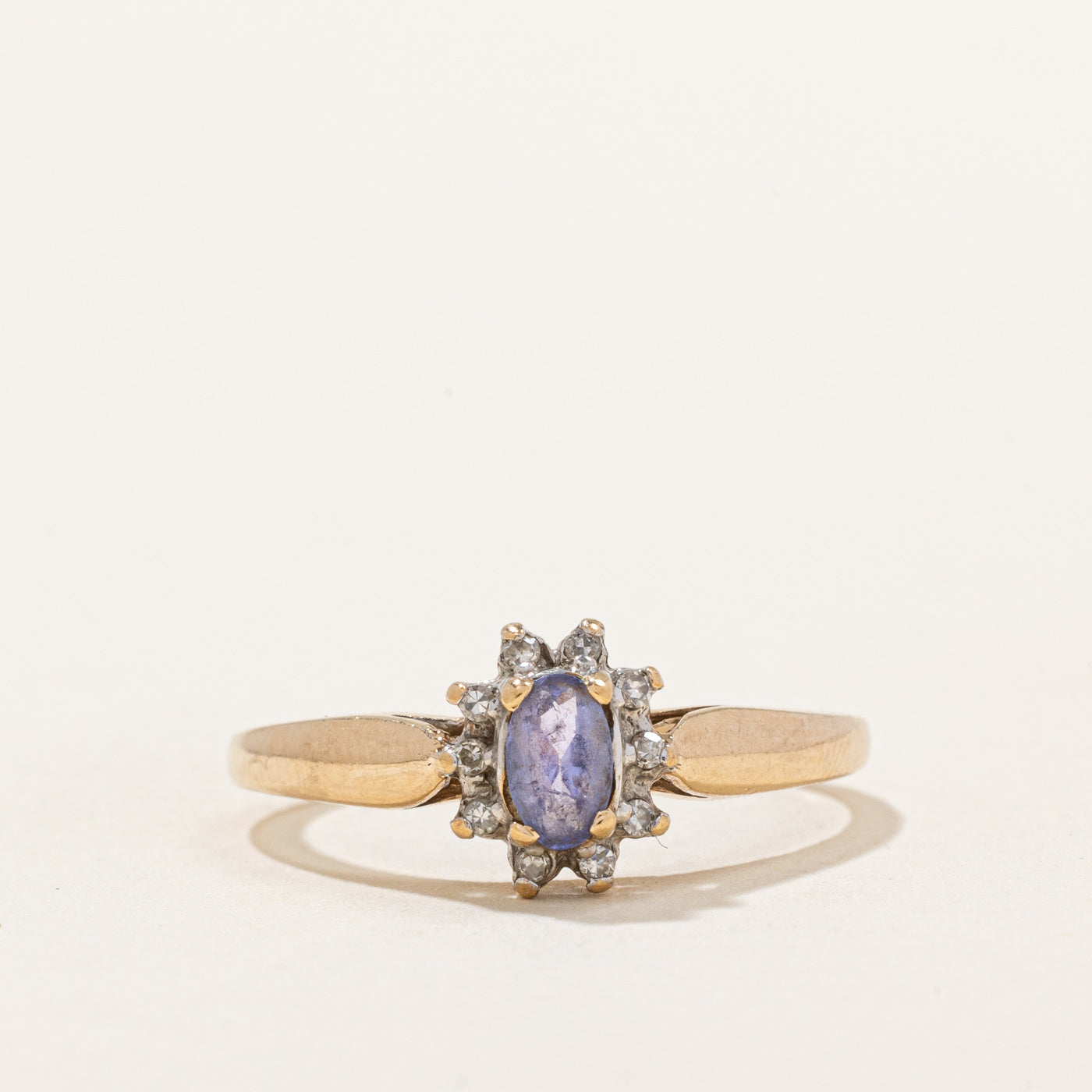 Tanzanite & Diamond Halo Ring | 0.20ct, 0.03ctw | SZ 6.75 |