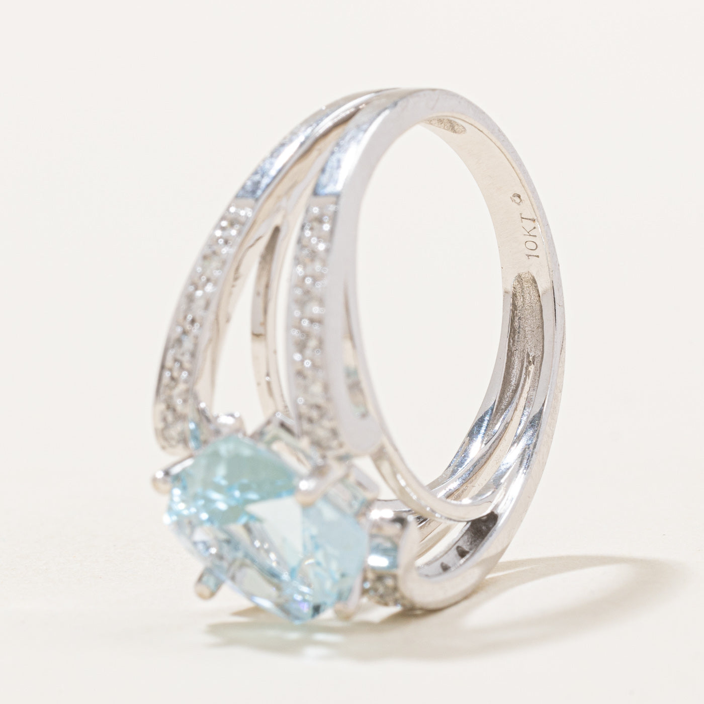 Topaz & Diamond Cocktail Ring | 2.20ct, 0.11ctw | SZ 6.25 |