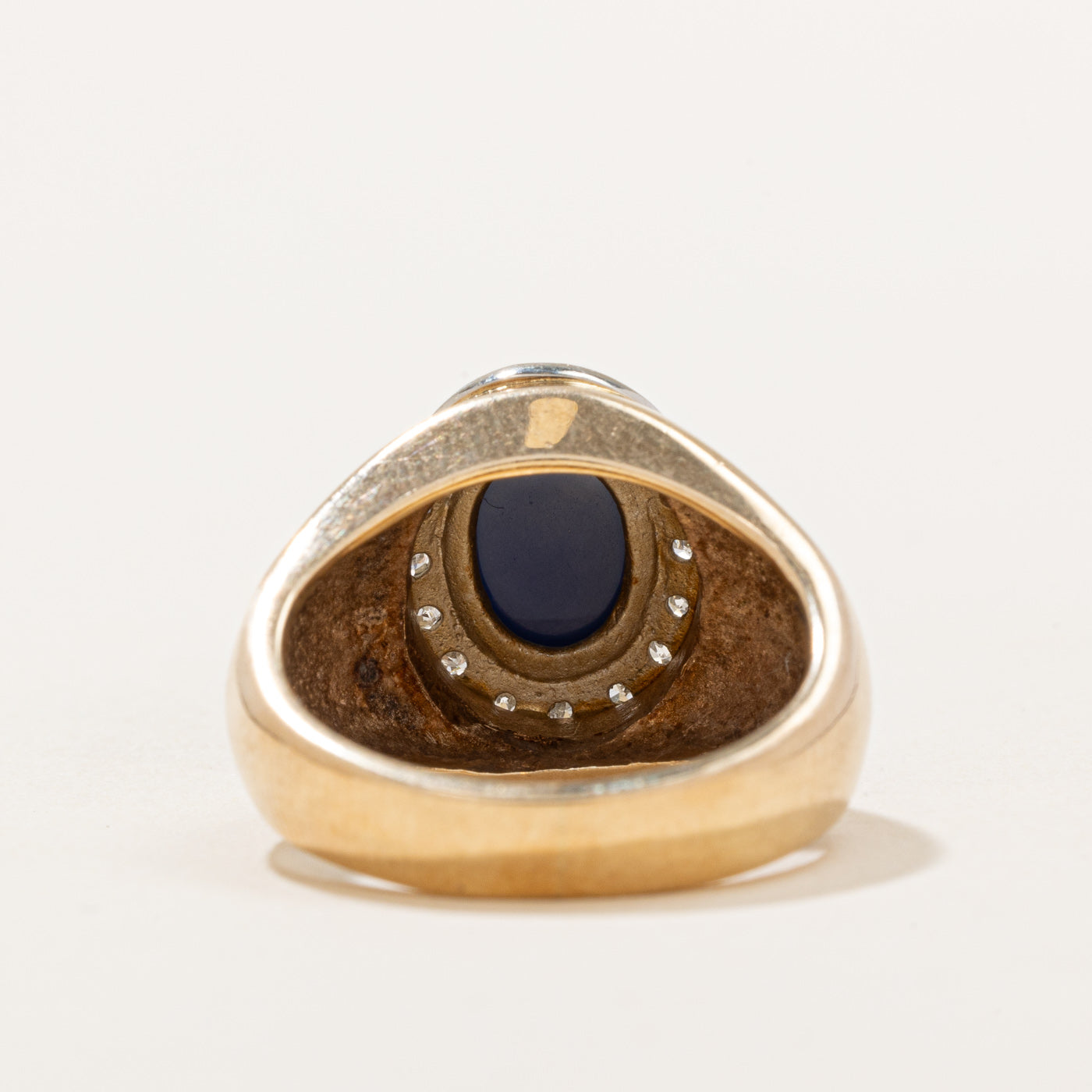 Synthetic Star Sapphire & Diamond Halo Ring | 2.00ct, 0.08ctw | SZ 4.75 |