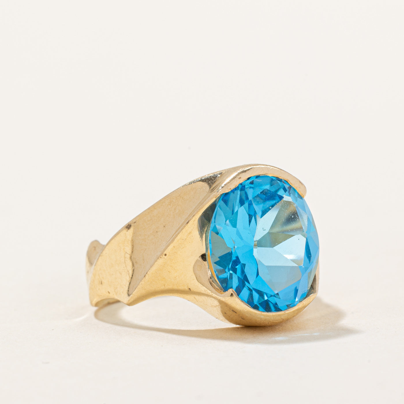 Tension Set Topaz Ring | 4.50ct | SZ 6.25 |