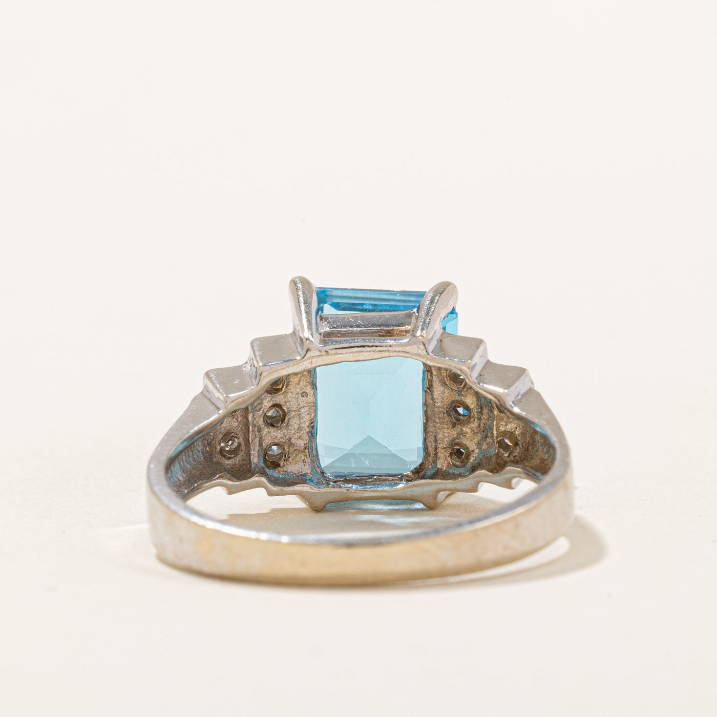 Topaz & Diamond Cocktail Ring | 4.00ct, 0.05ctw | SZ 7.75 |