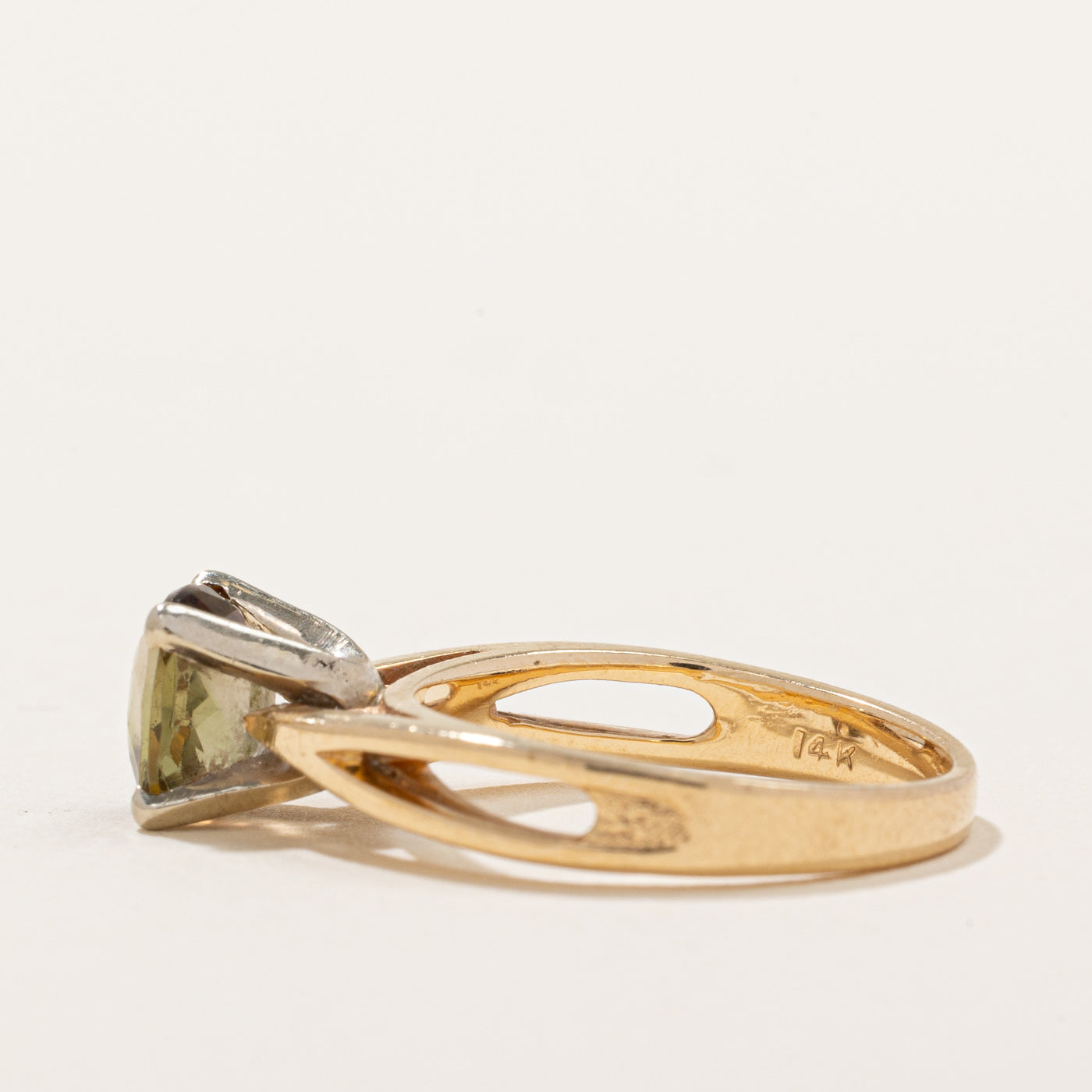 Bague en andalousie sertie haut | 1,00 ct | Taille 4,75 |