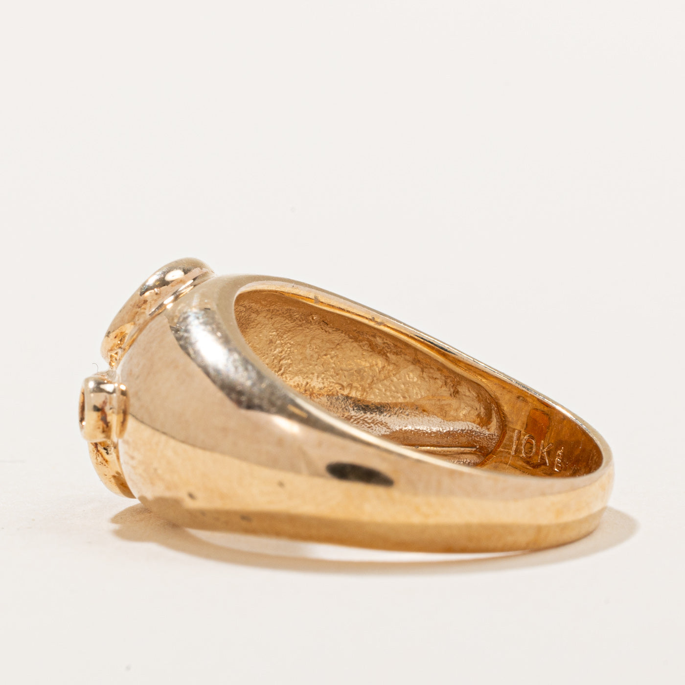 Mandarin Citrine & Diamond Cocktail Ring | 0.76ctw, 0.05ctw | SZ 8 |