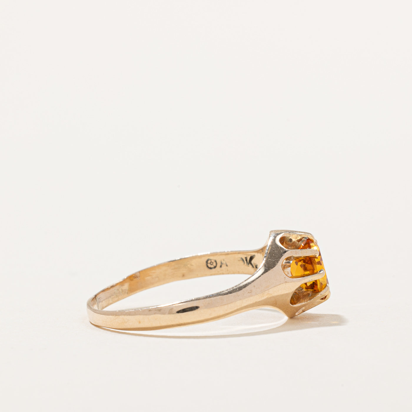 Claw Set Citrine Ring | 0.44ct | SZ 7.25 |